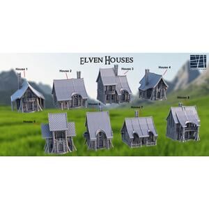 Modular Elven Houses Tabletop Terrain